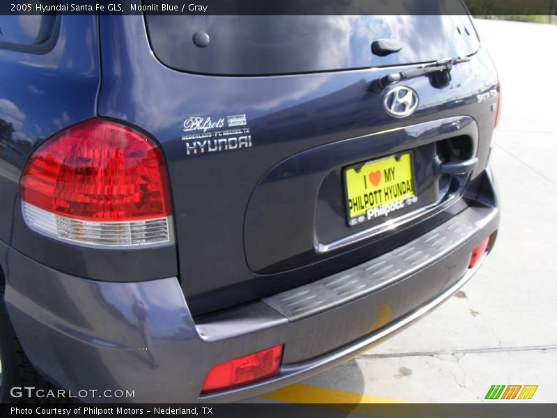 Moonlit Blue / Gray 2005 Hyundai Santa Fe GLS