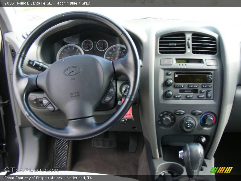 Moonlit Blue / Gray 2005 Hyundai Santa Fe GLS