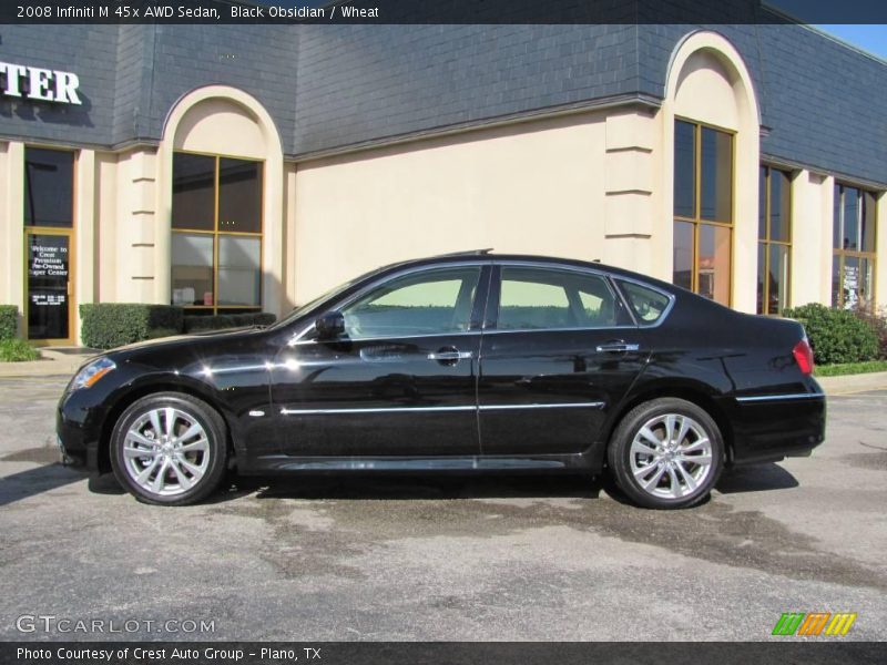 Black Obsidian / Wheat 2008 Infiniti M 45x AWD Sedan