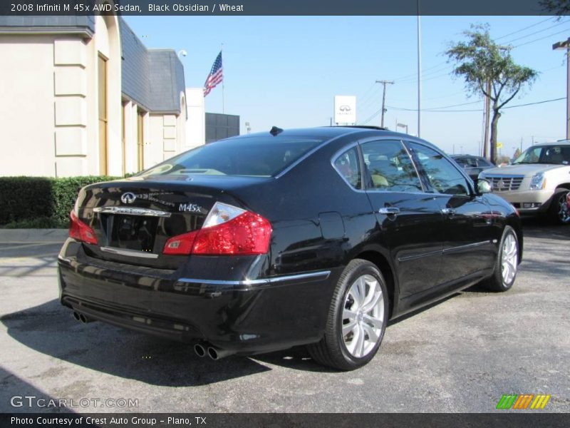 Black Obsidian / Wheat 2008 Infiniti M 45x AWD Sedan