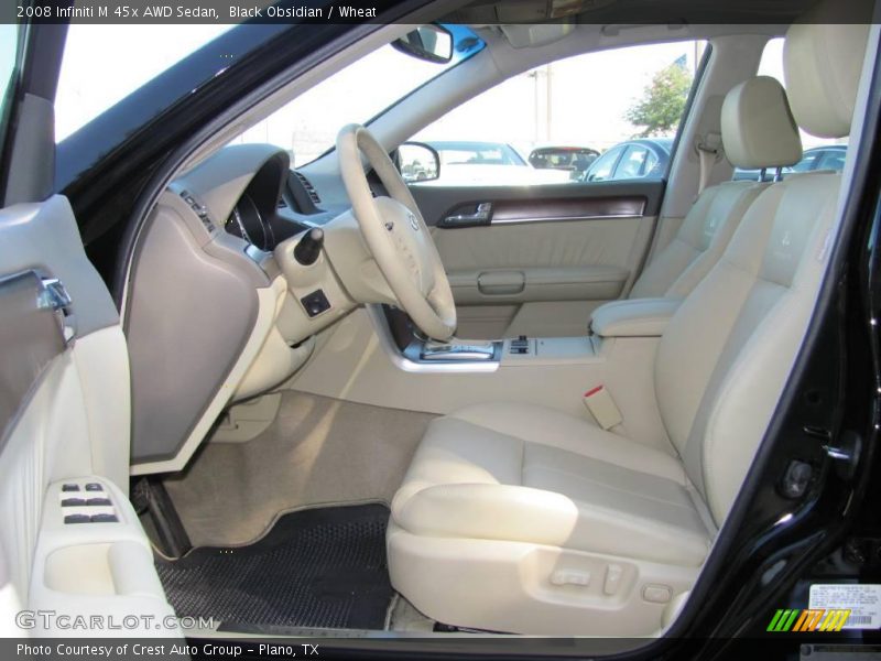 Black Obsidian / Wheat 2008 Infiniti M 45x AWD Sedan