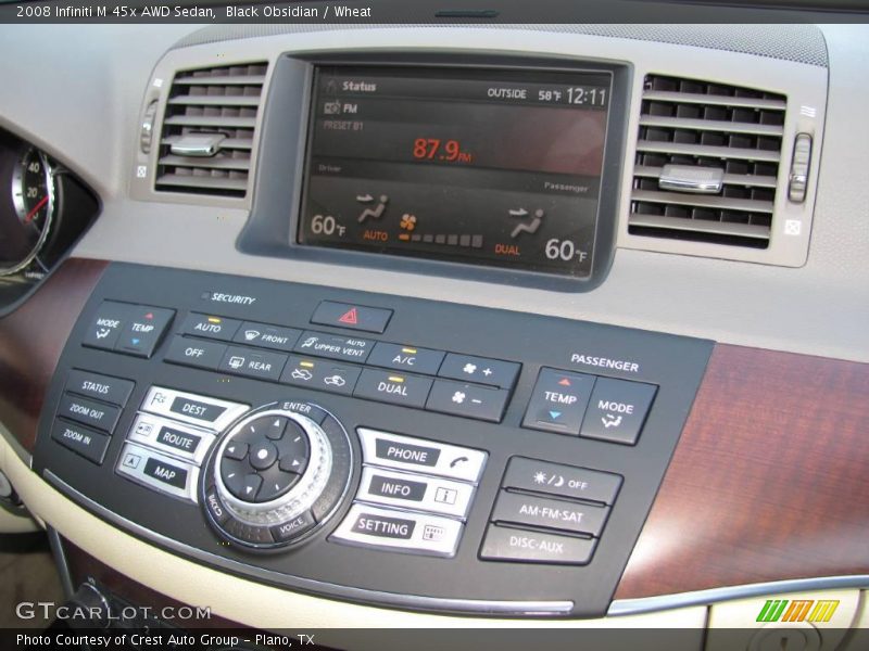 Black Obsidian / Wheat 2008 Infiniti M 45x AWD Sedan