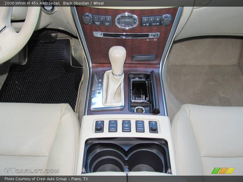 Black Obsidian / Wheat 2008 Infiniti M 45x AWD Sedan