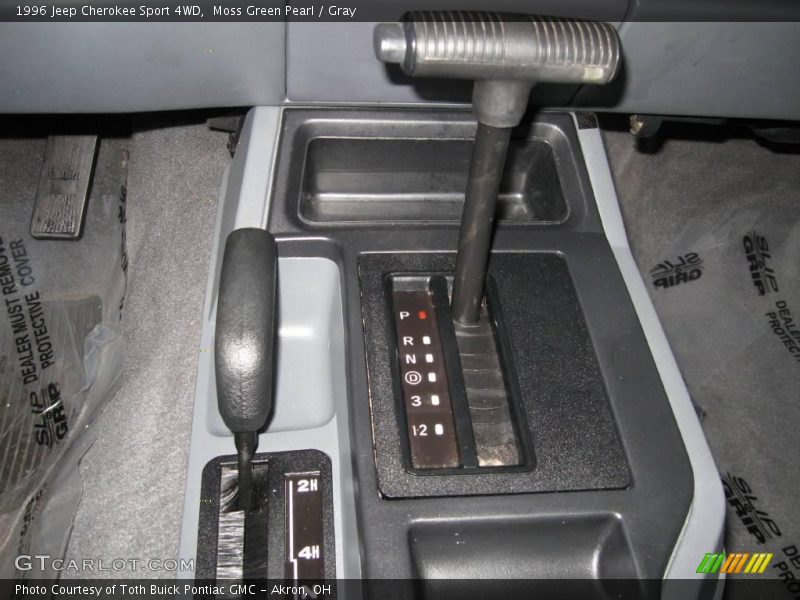 Moss Green Pearl / Gray 1996 Jeep Cherokee Sport 4WD