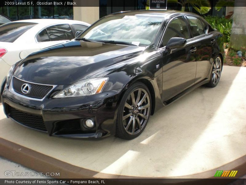 Obsidian Black / Black 2009 Lexus IS F