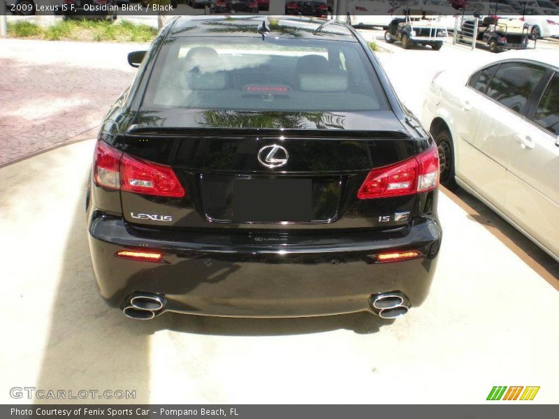 Obsidian Black / Black 2009 Lexus IS F