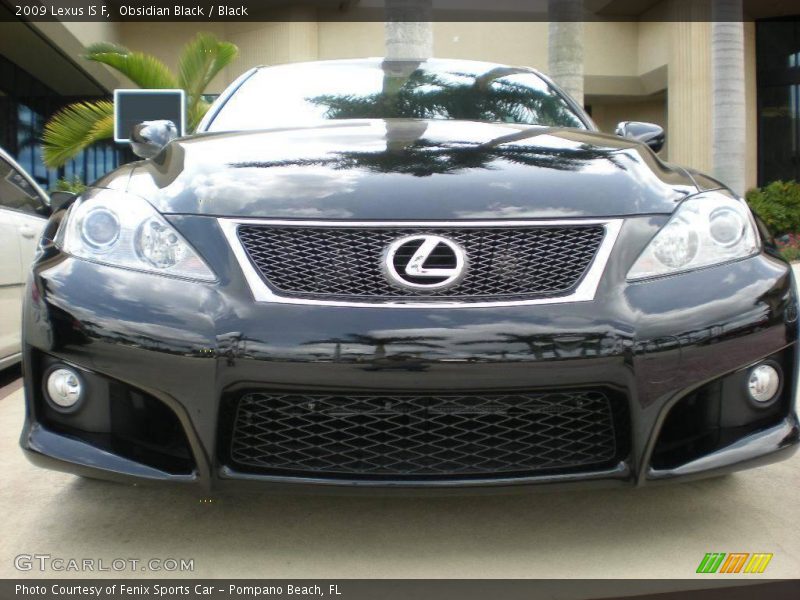 Obsidian Black / Black 2009 Lexus IS F