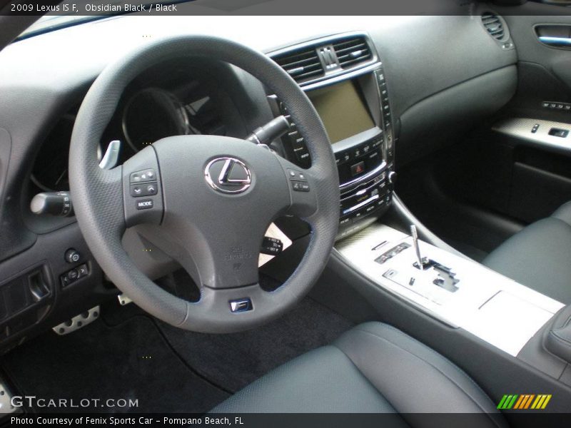 Obsidian Black / Black 2009 Lexus IS F