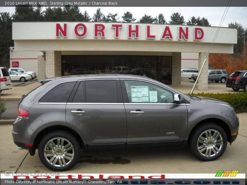 Sterling Grey Metallic / Charcoal Black 2010 Lincoln MKX AWD