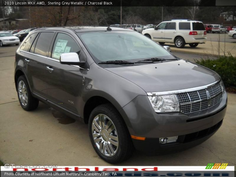 Sterling Grey Metallic / Charcoal Black 2010 Lincoln MKX AWD