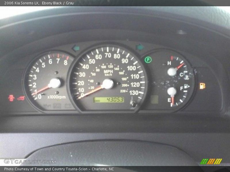 Ebony Black / Gray 2006 Kia Sorento LX