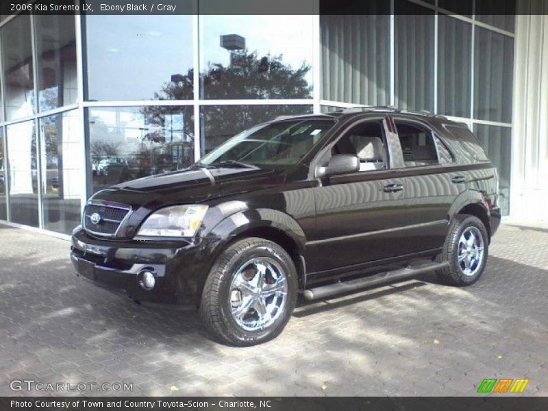 Ebony Black / Gray 2006 Kia Sorento LX