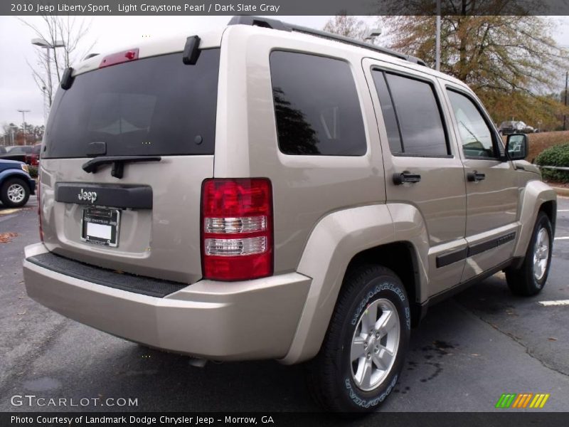 Light Graystone Pearl / Dark Slate Gray 2010 Jeep Liberty Sport