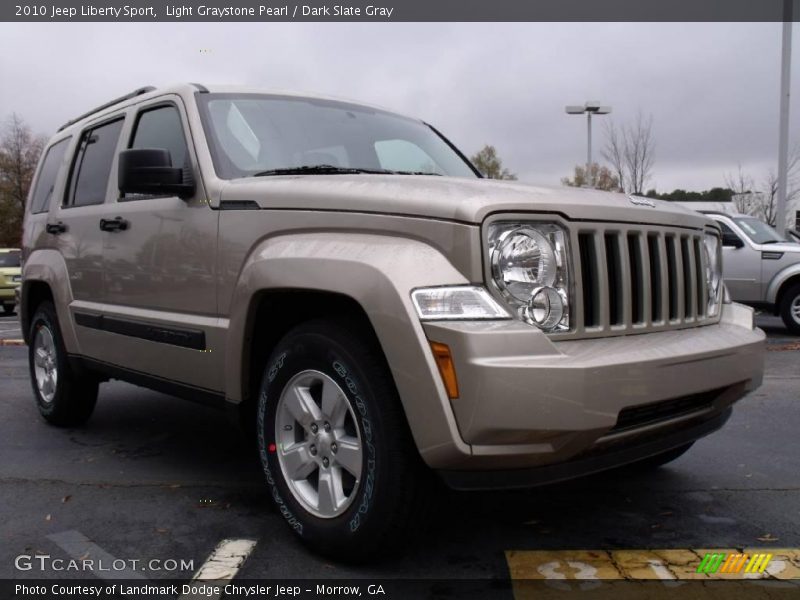Light Graystone Pearl / Dark Slate Gray 2010 Jeep Liberty Sport