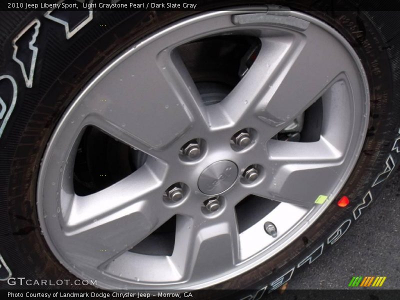 Light Graystone Pearl / Dark Slate Gray 2010 Jeep Liberty Sport