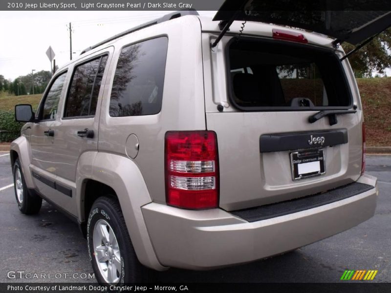 Light Graystone Pearl / Dark Slate Gray 2010 Jeep Liberty Sport