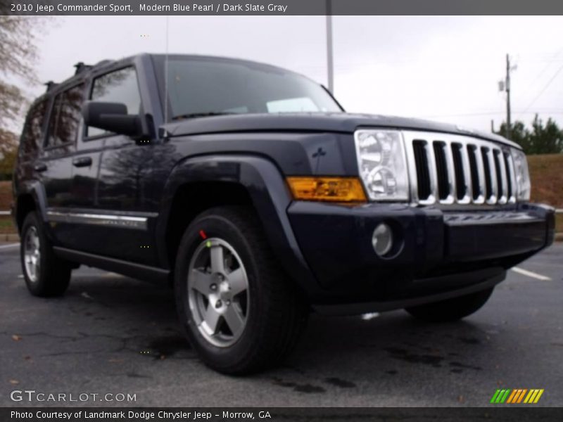 Modern Blue Pearl / Dark Slate Gray 2010 Jeep Commander Sport