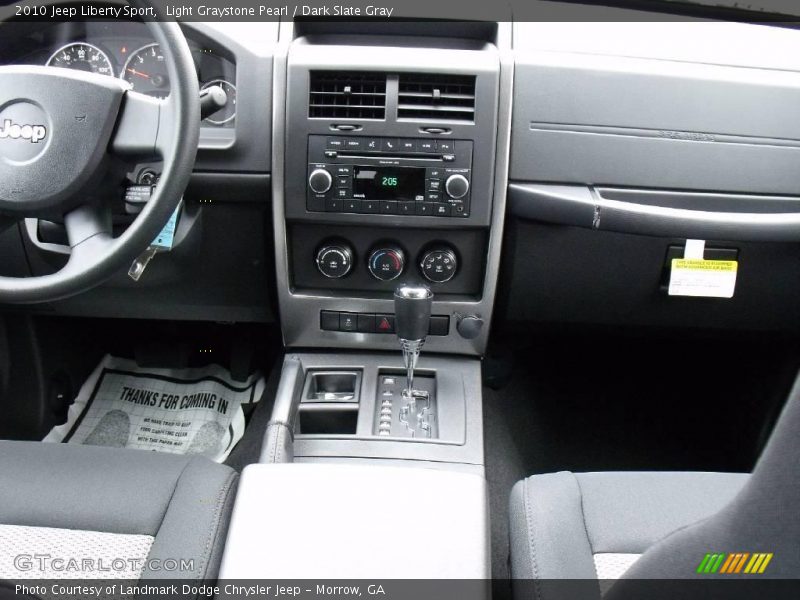 Light Graystone Pearl / Dark Slate Gray 2010 Jeep Liberty Sport