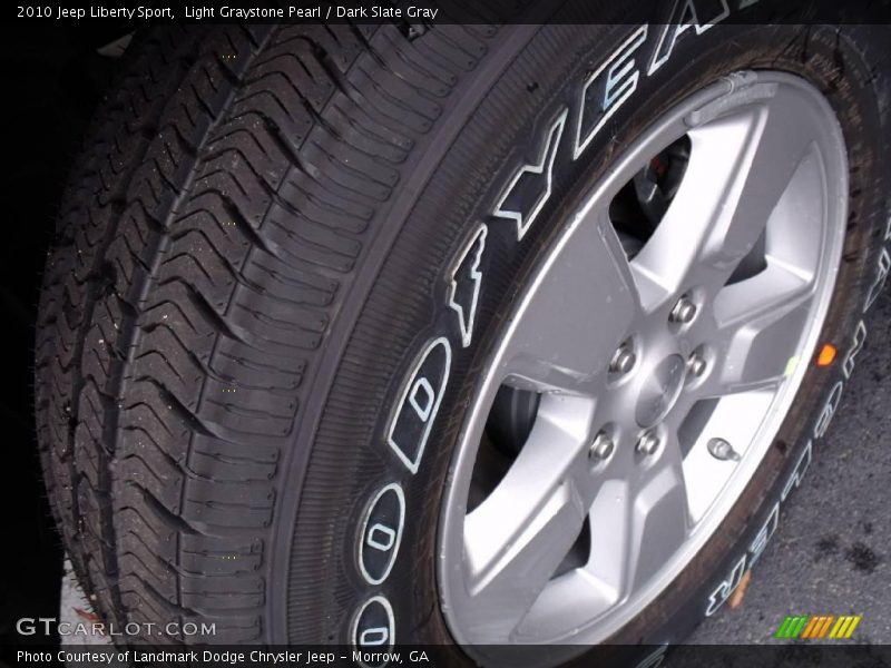 Light Graystone Pearl / Dark Slate Gray 2010 Jeep Liberty Sport