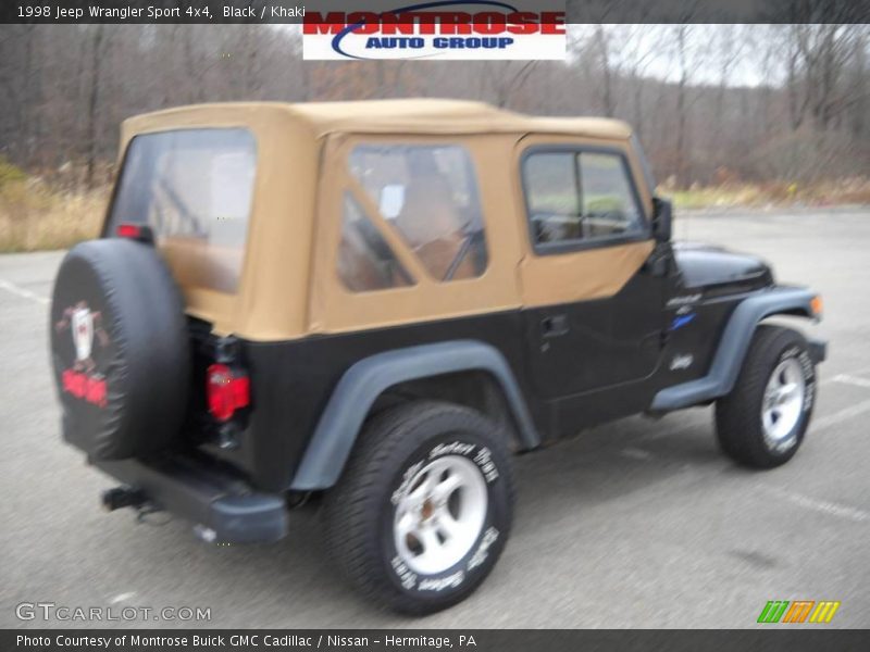 Black / Khaki 1998 Jeep Wrangler Sport 4x4