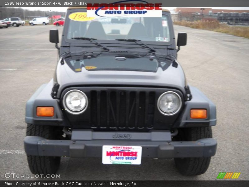 Black / Khaki 1998 Jeep Wrangler Sport 4x4