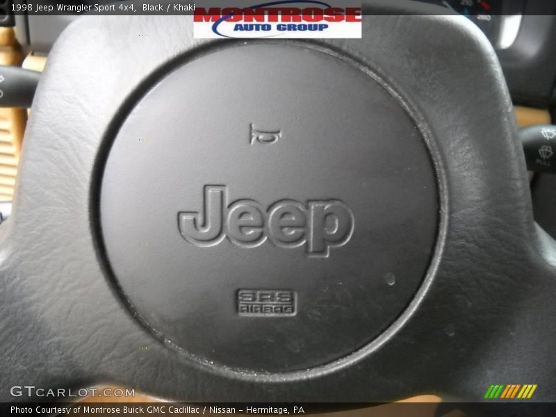 Black / Khaki 1998 Jeep Wrangler Sport 4x4