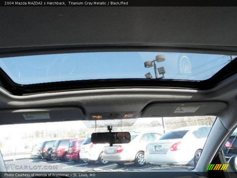 Titanium Gray Metallic / Black/Red 2004 Mazda MAZDA3 s Hatchback
