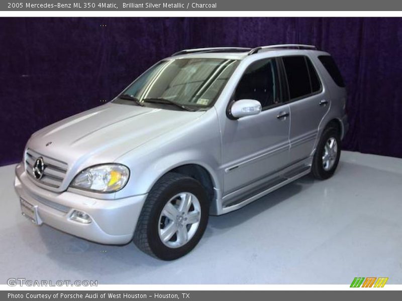 Brilliant Silver Metallic / Charcoal 2005 Mercedes-Benz ML 350 4Matic