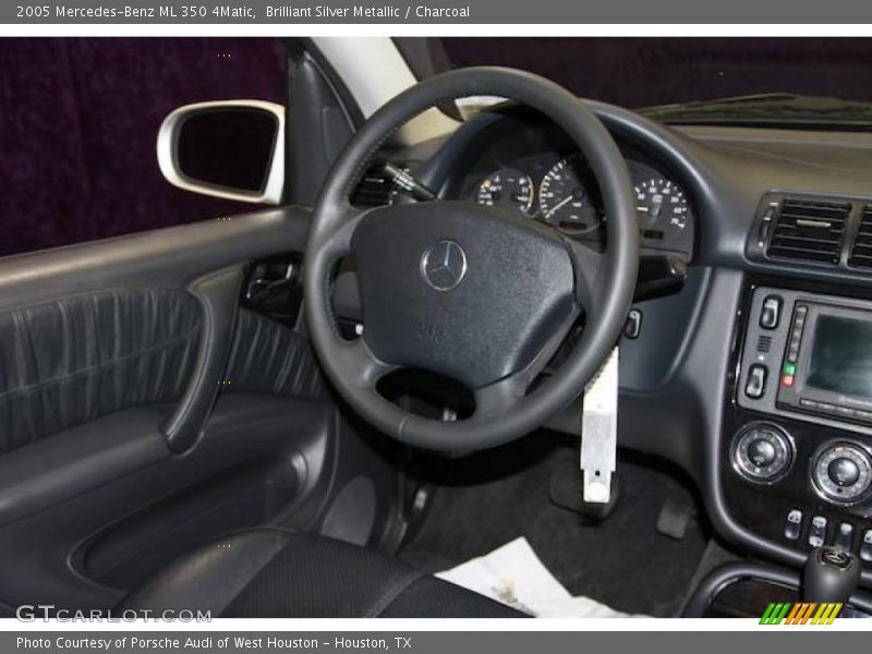 Brilliant Silver Metallic / Charcoal 2005 Mercedes-Benz ML 350 4Matic