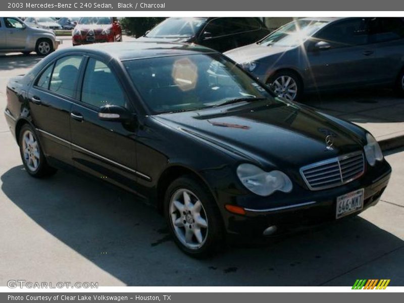 Black / Charcoal 2003 Mercedes-Benz C 240 Sedan