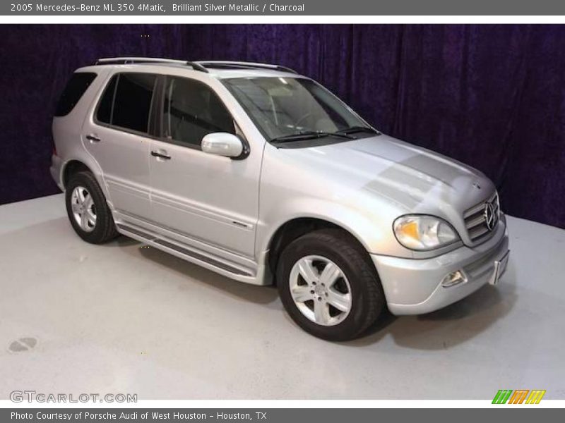Brilliant Silver Metallic / Charcoal 2005 Mercedes-Benz ML 350 4Matic