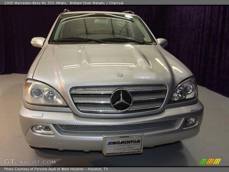 Brilliant Silver Metallic / Charcoal 2005 Mercedes-Benz ML 350 4Matic