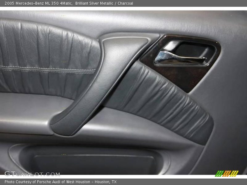 Brilliant Silver Metallic / Charcoal 2005 Mercedes-Benz ML 350 4Matic