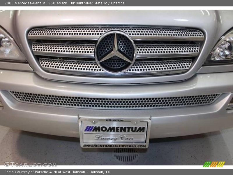 Brilliant Silver Metallic / Charcoal 2005 Mercedes-Benz ML 350 4Matic