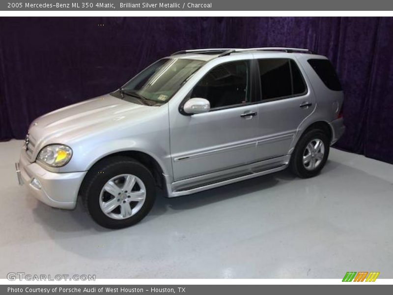 Brilliant Silver Metallic / Charcoal 2005 Mercedes-Benz ML 350 4Matic