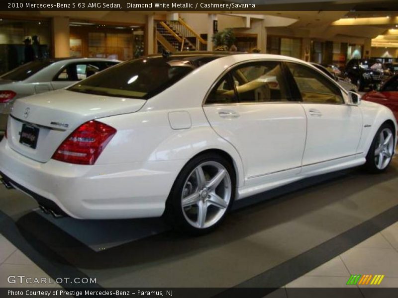 Diamond White Metallic / Cashmere/Savanna 2010 Mercedes-Benz S 63 AMG Sedan
