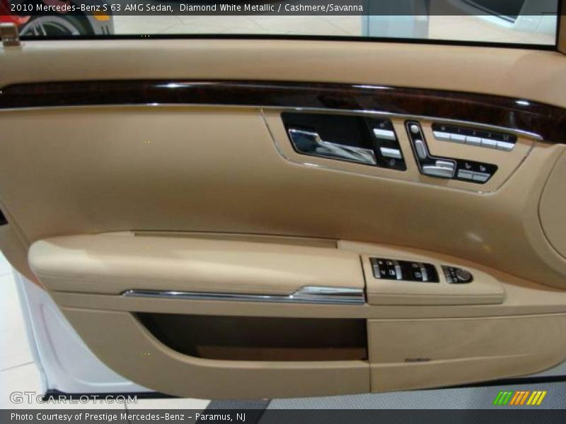 Diamond White Metallic / Cashmere/Savanna 2010 Mercedes-Benz S 63 AMG Sedan