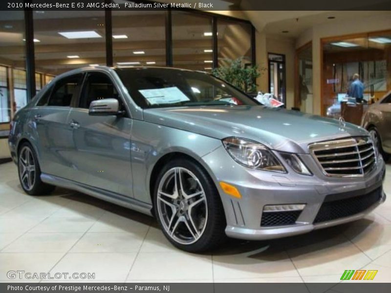 Palladium Silver Metallic / Black 2010 Mercedes-Benz E 63 AMG Sedan