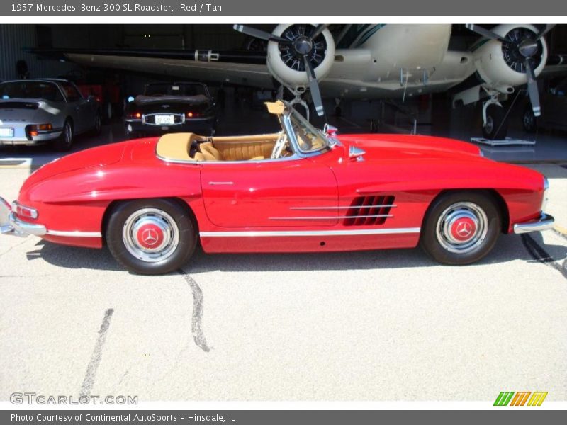 Red / Tan 1957 Mercedes-Benz 300 SL Roadster