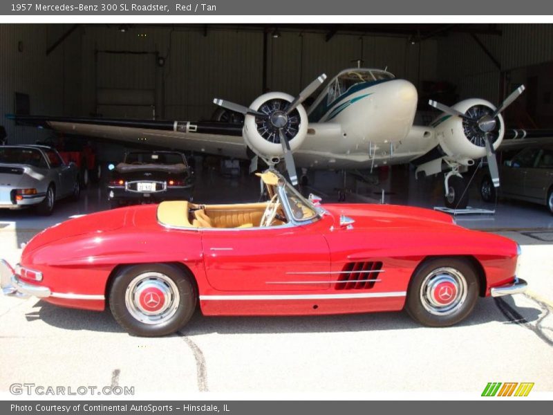 Red / Tan 1957 Mercedes-Benz 300 SL Roadster