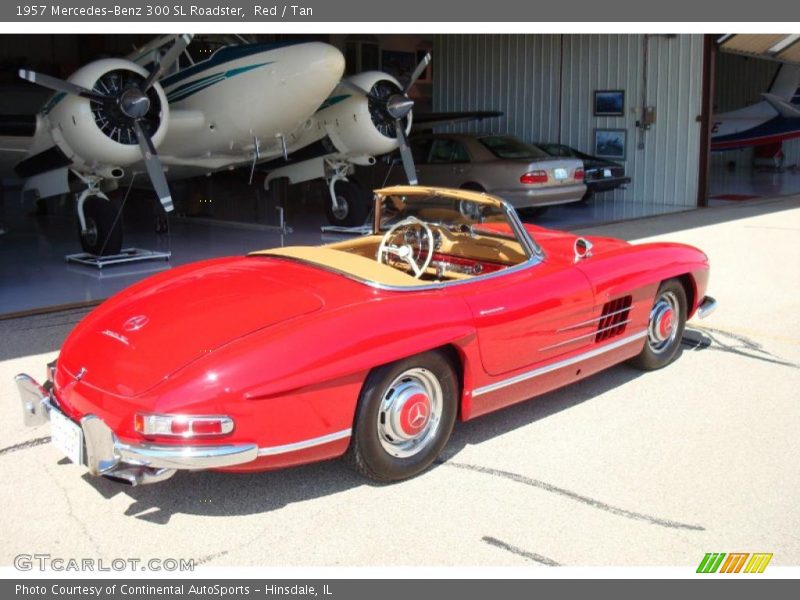 Red / Tan 1957 Mercedes-Benz 300 SL Roadster