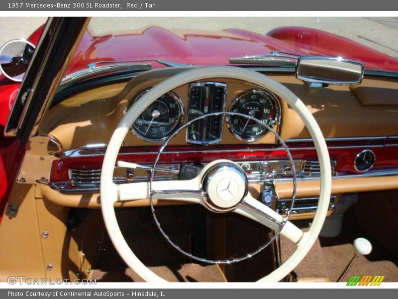 Red / Tan 1957 Mercedes-Benz 300 SL Roadster