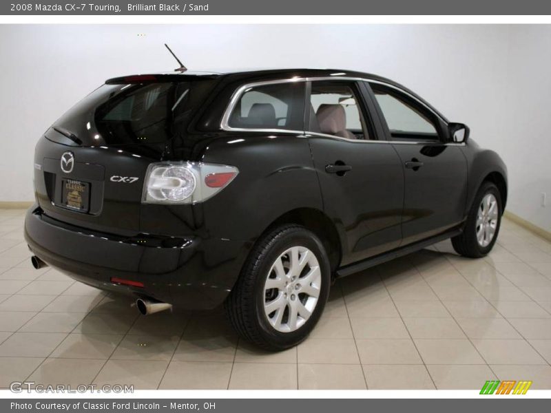 Brilliant Black / Sand 2008 Mazda CX-7 Touring