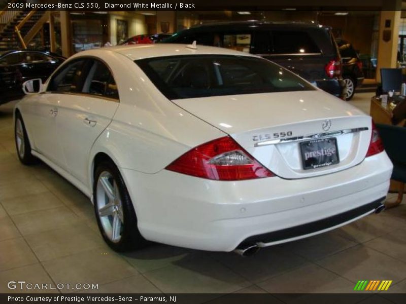 Diamond White Metallic / Black 2009 Mercedes-Benz CLS 550