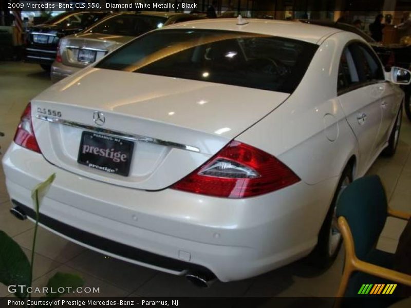 Diamond White Metallic / Black 2009 Mercedes-Benz CLS 550