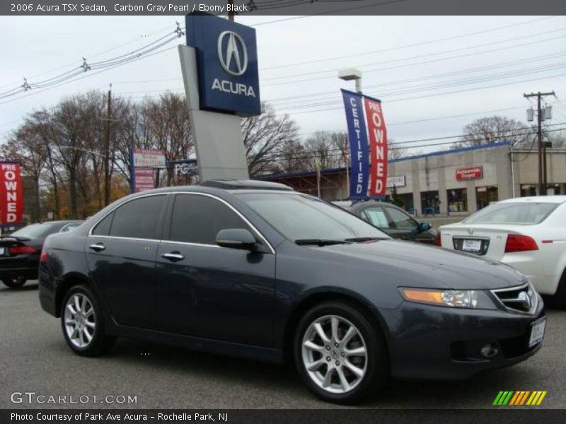 Carbon Gray Pearl / Ebony Black 2006 Acura TSX Sedan