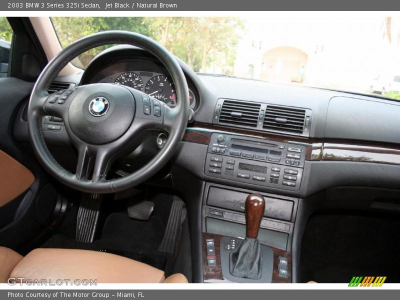 Jet Black / Natural Brown 2003 BMW 3 Series 325i Sedan