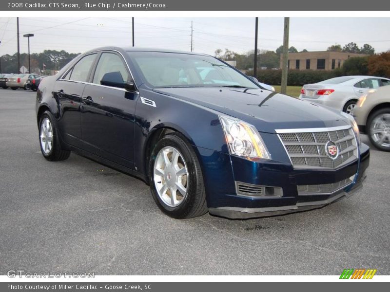 Blue Chip / Cashmere/Cocoa 2008 Cadillac CTS Sedan