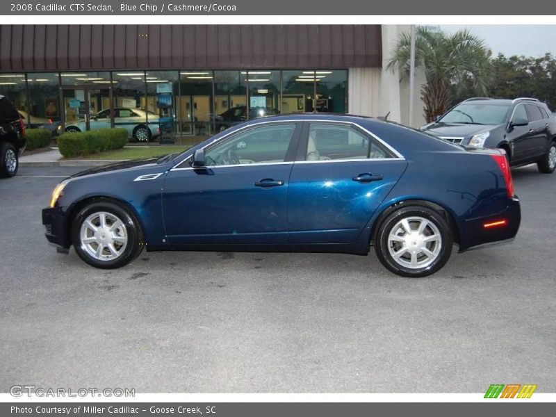 Blue Chip / Cashmere/Cocoa 2008 Cadillac CTS Sedan