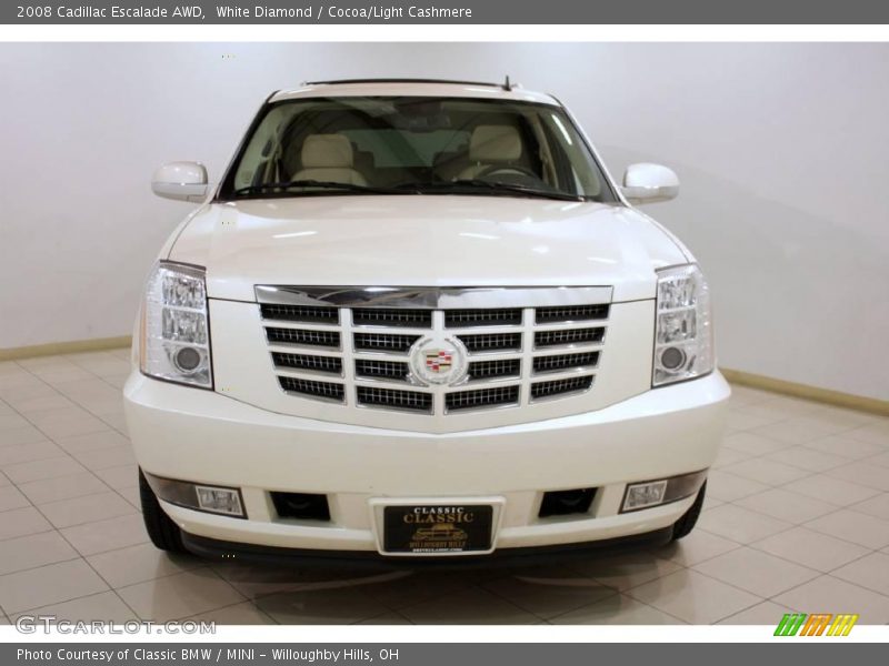 White Diamond / Cocoa/Light Cashmere 2008 Cadillac Escalade AWD